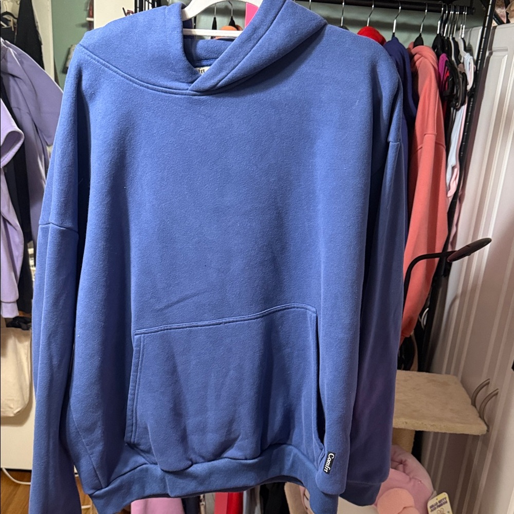 Comfrt Blue Hoodie with Front Pocket